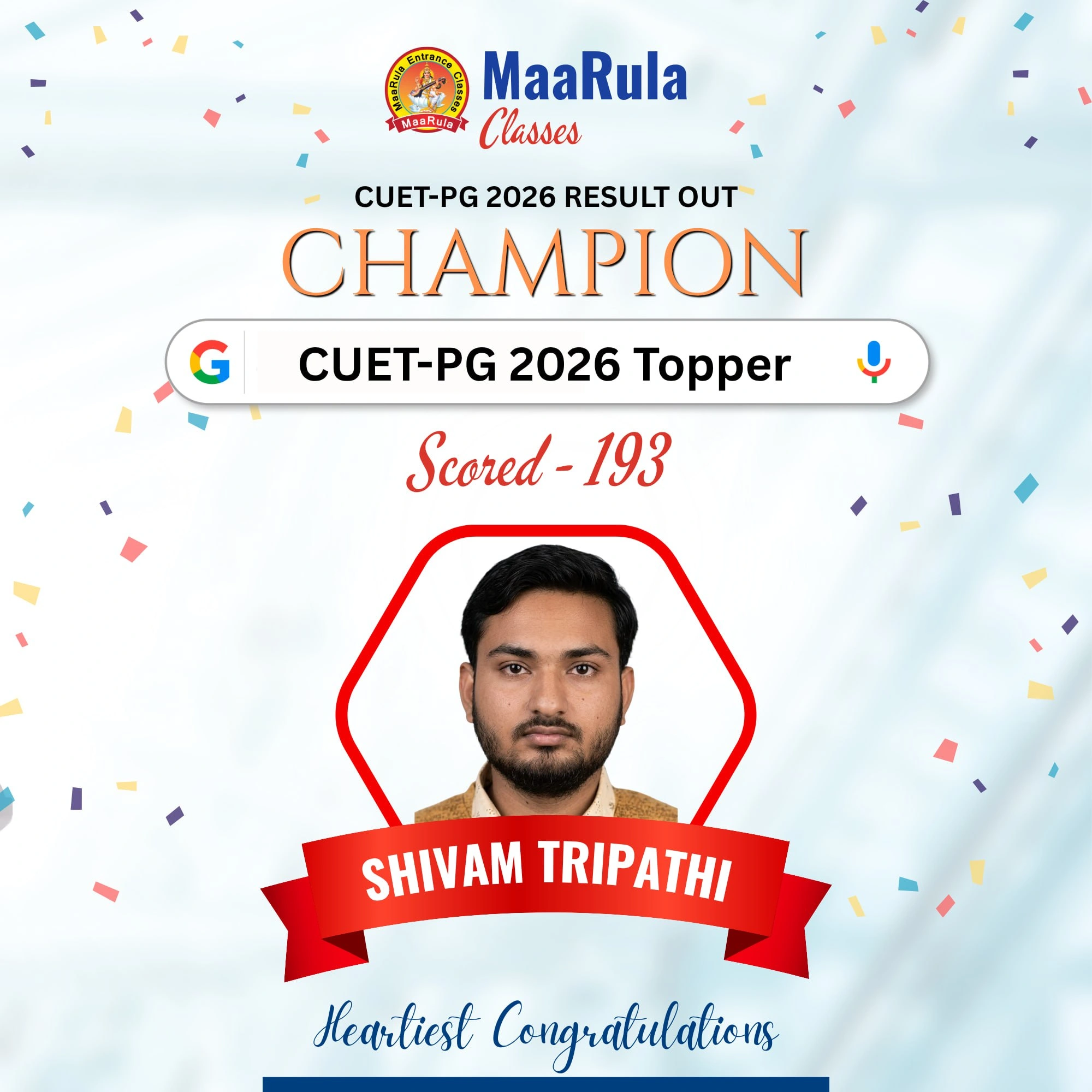 Cuet Pg Topper 19